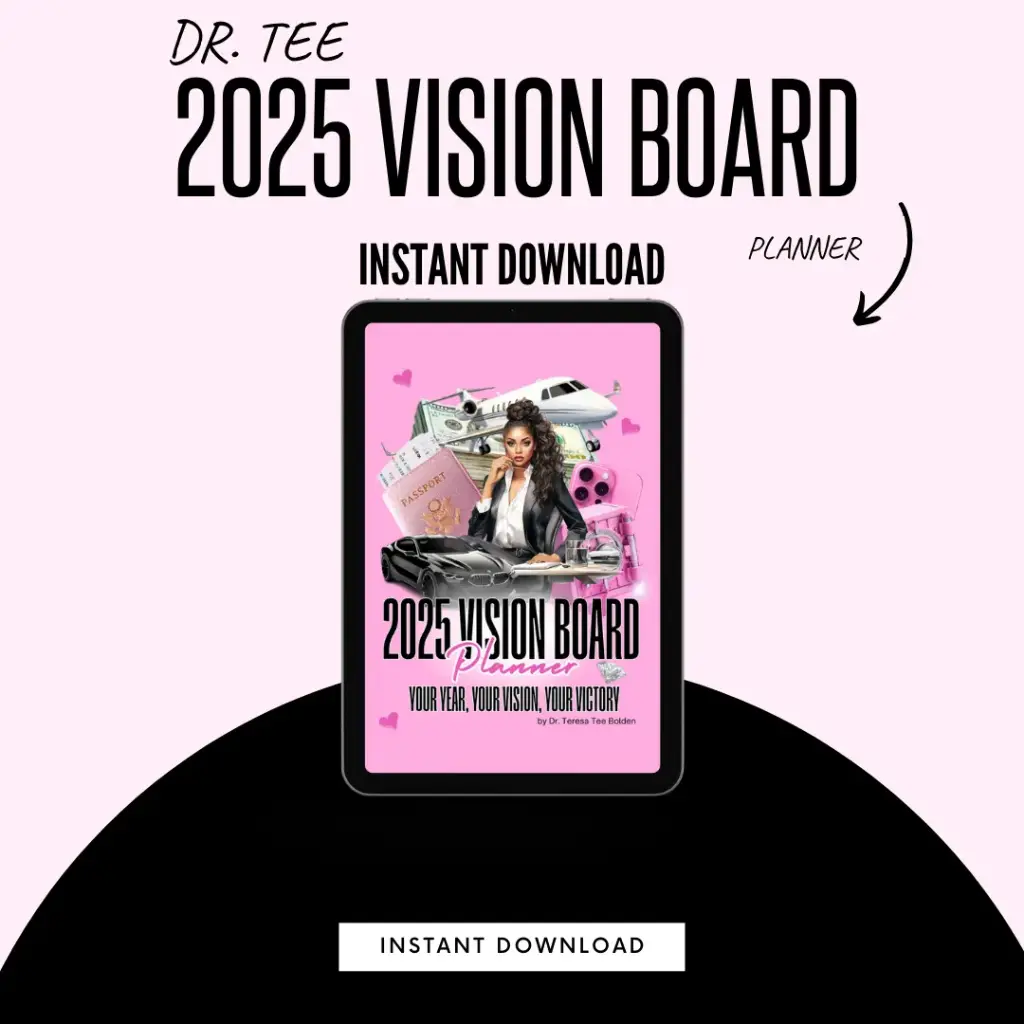 2025 Vision Board Planner, Ebook & Video Bundle